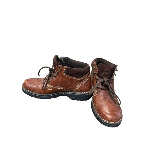 Ariat Womens Brown Leather Terrain Lace-Up Ankle Boots Size 8B SKU 9365 - Picture 2 of 16